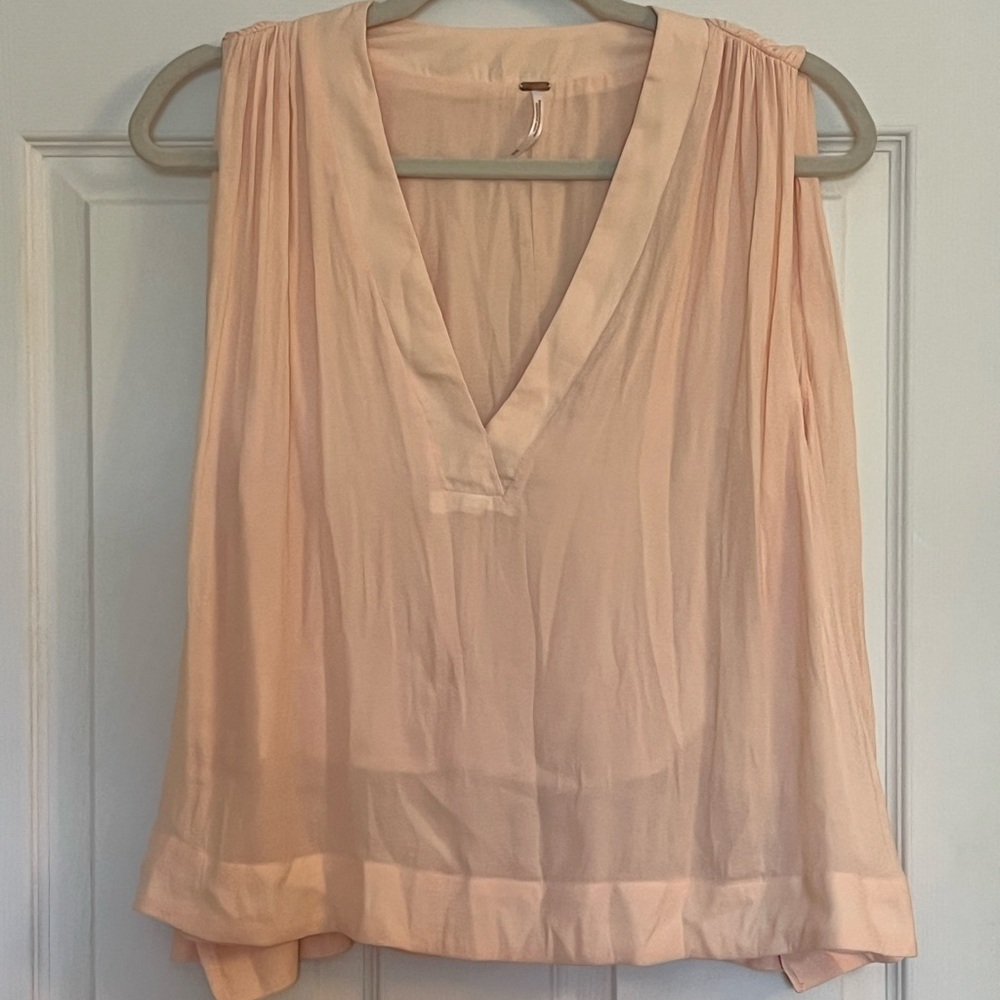 Free People Women's Pink Sleeveless Top